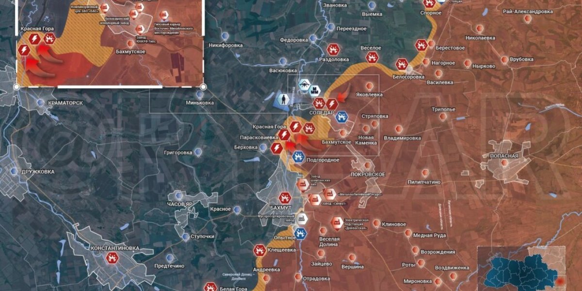 Бахмут на карте украины сегодня боевых действий. Карта боевых. Карта наступления. Карта спецоперации. Свежая карта боевых.