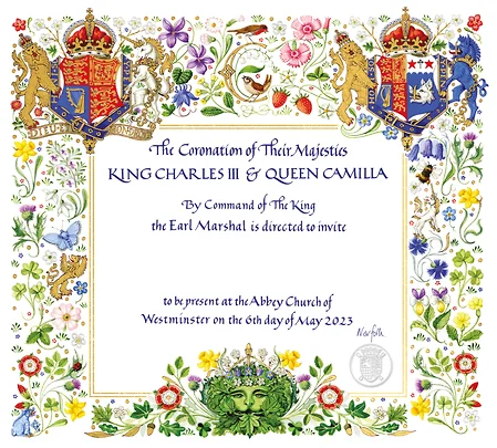 «Ъ»: Букингемский дворец показал дизайн приглашения на коронацию Карла III