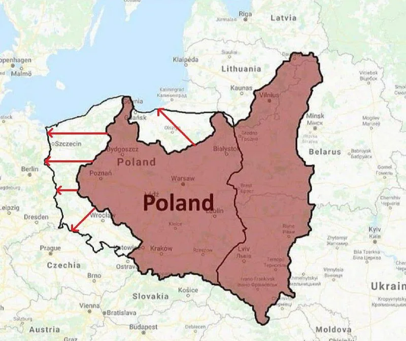 Премьера Польши разозлило напоминание, что Сталин подарил Польше немецкие земли