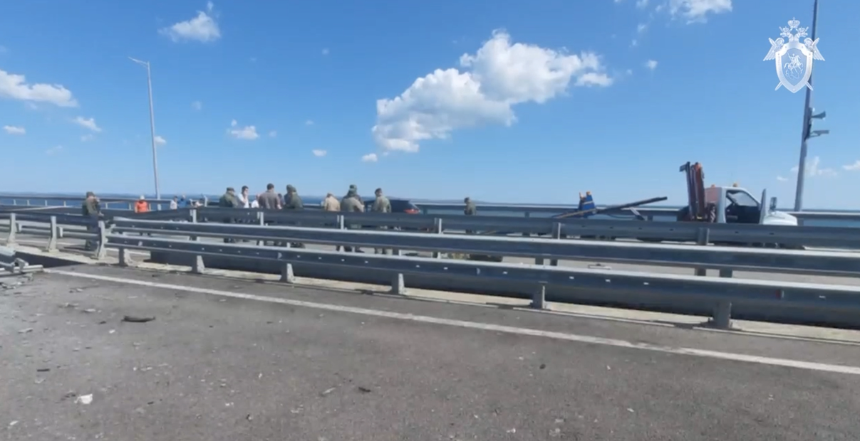 RT: СК РФ опубликовал снимки последствий теракта на Крымском мосту 17 июля
