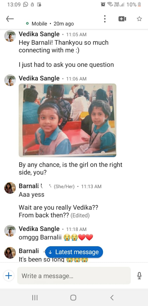 Жительница Индии нашла свою подругу детства на платформе LinkedIn
