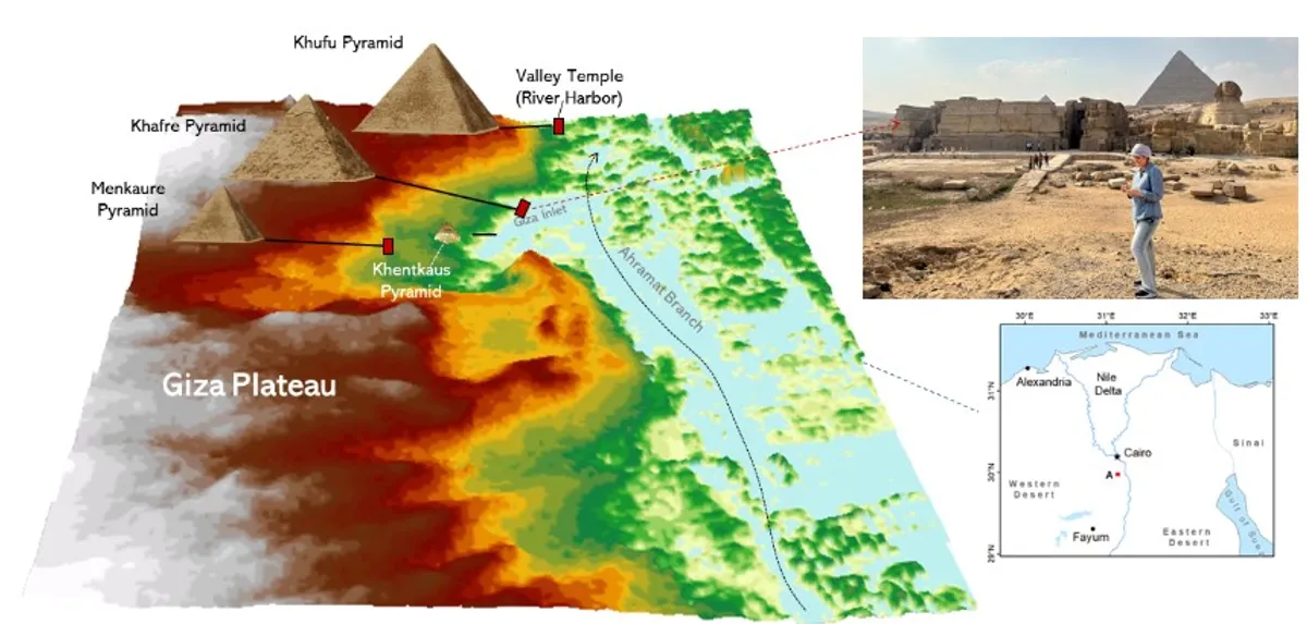 IFLScience: из космоса увидели древний водный путь, соединяющий пирамиды