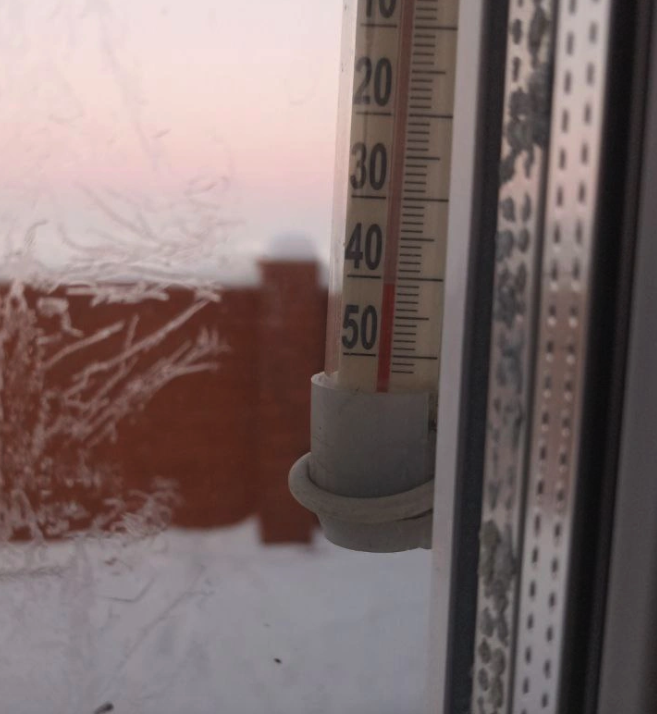 В Челябинской области столбик термометра опустился до -50 градусов
