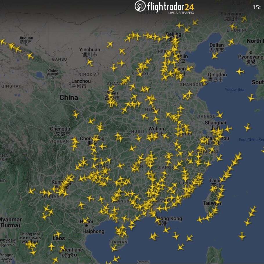Спецслужбы Китая обнаружили добровольцев, собиравших данные о полётах самолётов в стране