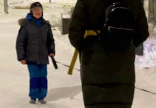 В Екатеринбурге женщина заставила сына выгуливать собаку в одних носках в мороз