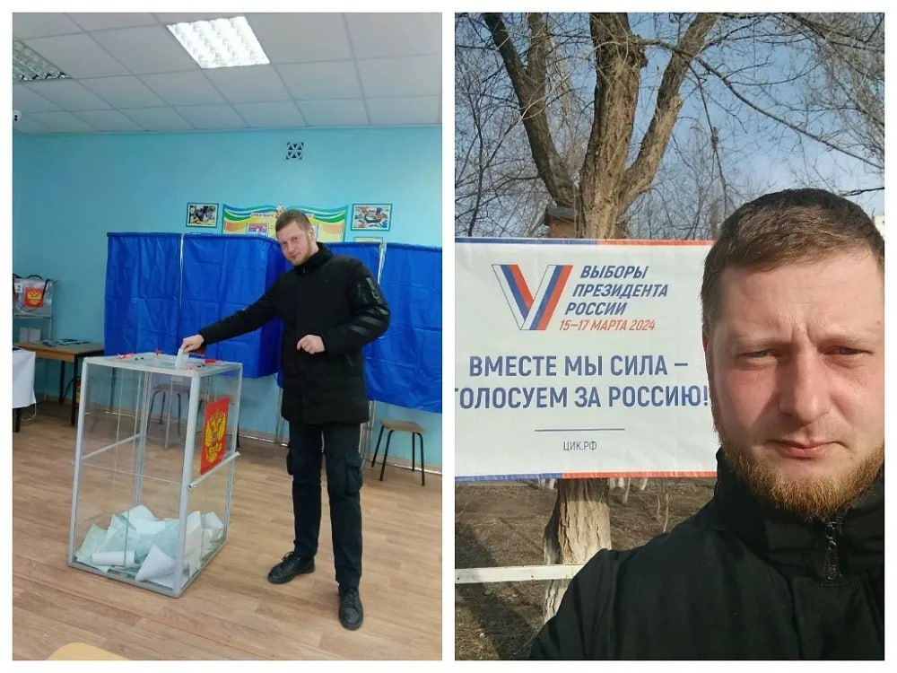 Владимир Зеленский отдал свой голос на выборах президента России