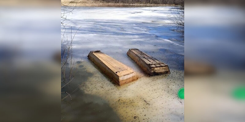 «Подъем»: В Саранске обнаружили плавающие в озере гробы