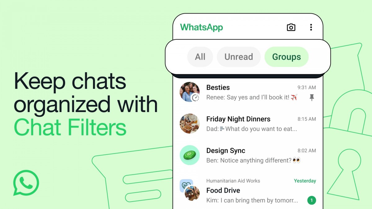 WhatsApp запускает фильтры для чатов