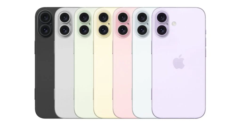 iPhone 16 Plus может быть доступен в семи цветовых вариантах
