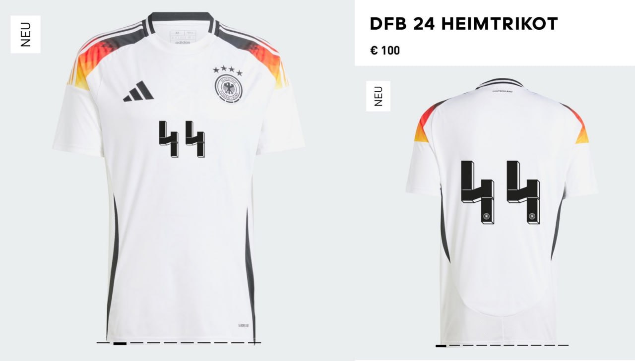 Adidas запретил покупать новую футболку сборной Германии с номером 44