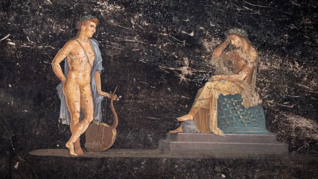 Археологи обнаружили в Помпеях 2000-летние фрески про Троянскую войну